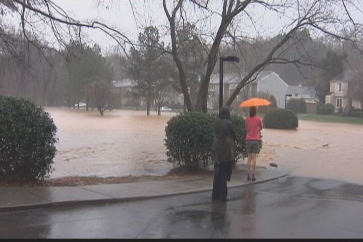 Heavy Rain Causes Flooding in the Triangle
