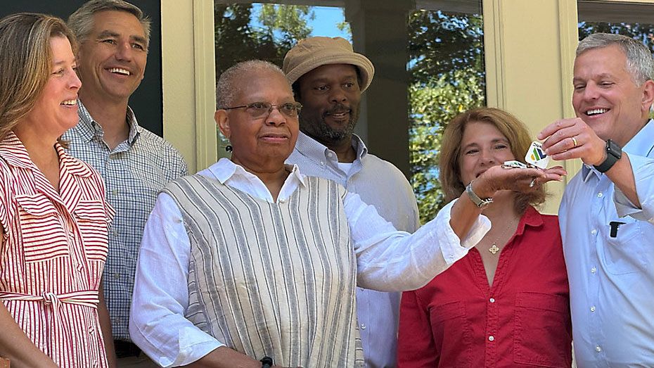 Asheville woman whose home was damaged by Helene gets a new one from Renew NC