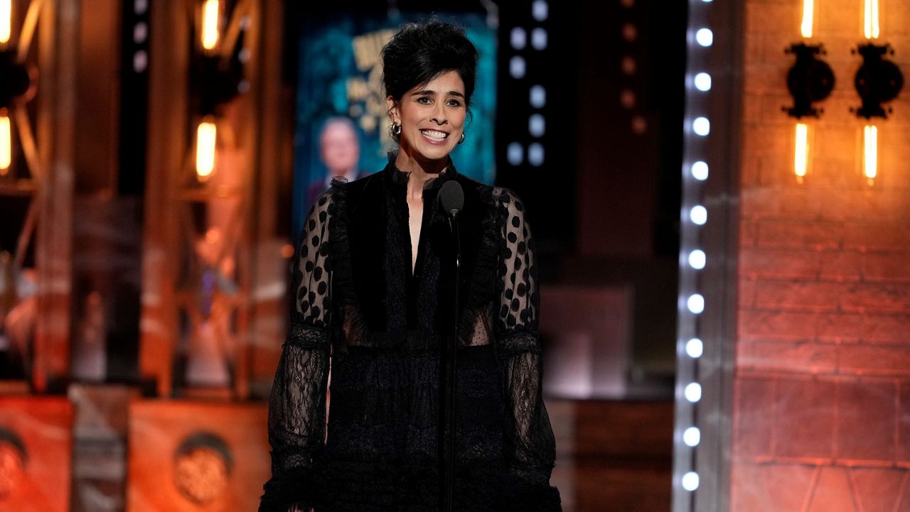 Sarah Silverman introduces a performance at the 75th annual Tony Awards on Sunday, June 12, 2022, in New York. (Photo by Charles Sykes/Invision/AP, File)