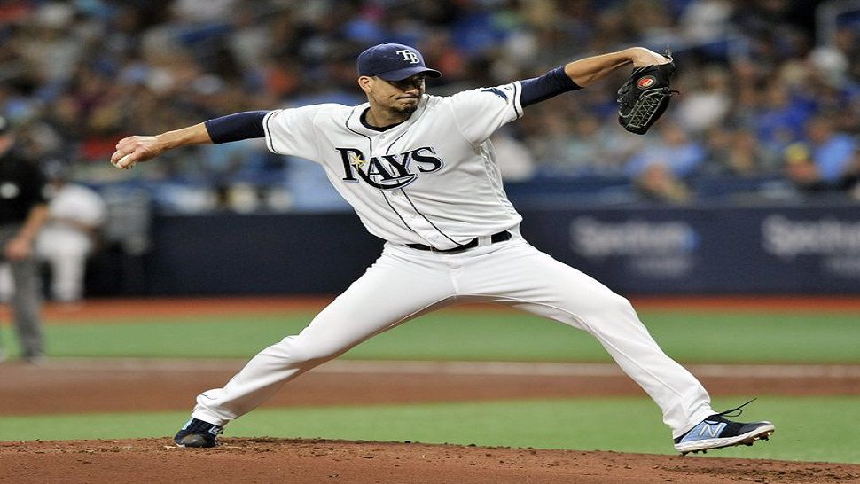 Tampa Bay's Charlie Morton pitched seven innings, giving up four hits and a walk two days after being named to the American League All-Star team. 
