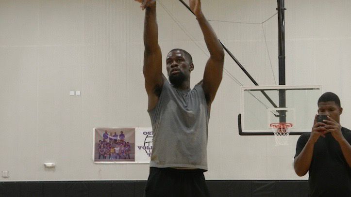 Chaundee Brown working out in Orlando