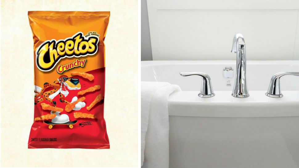 FILE photo of Cheetos and a bath tub. (Courtesy: Cheetos)