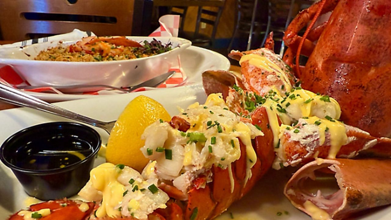 Check out this stuffed 3-pounder all the way from Maine, available at Nauti Lobstah. (Photo: Allison Walker)