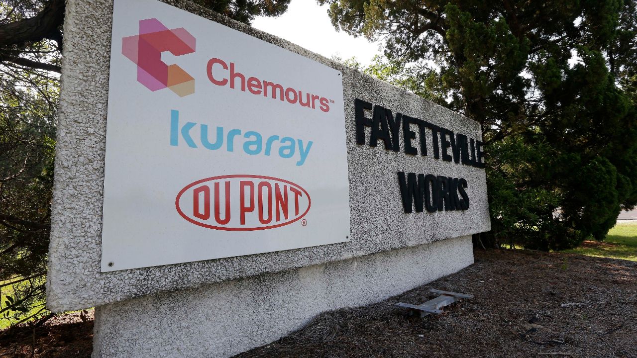 The Chemours plant near Fayetteville, North Carolina.