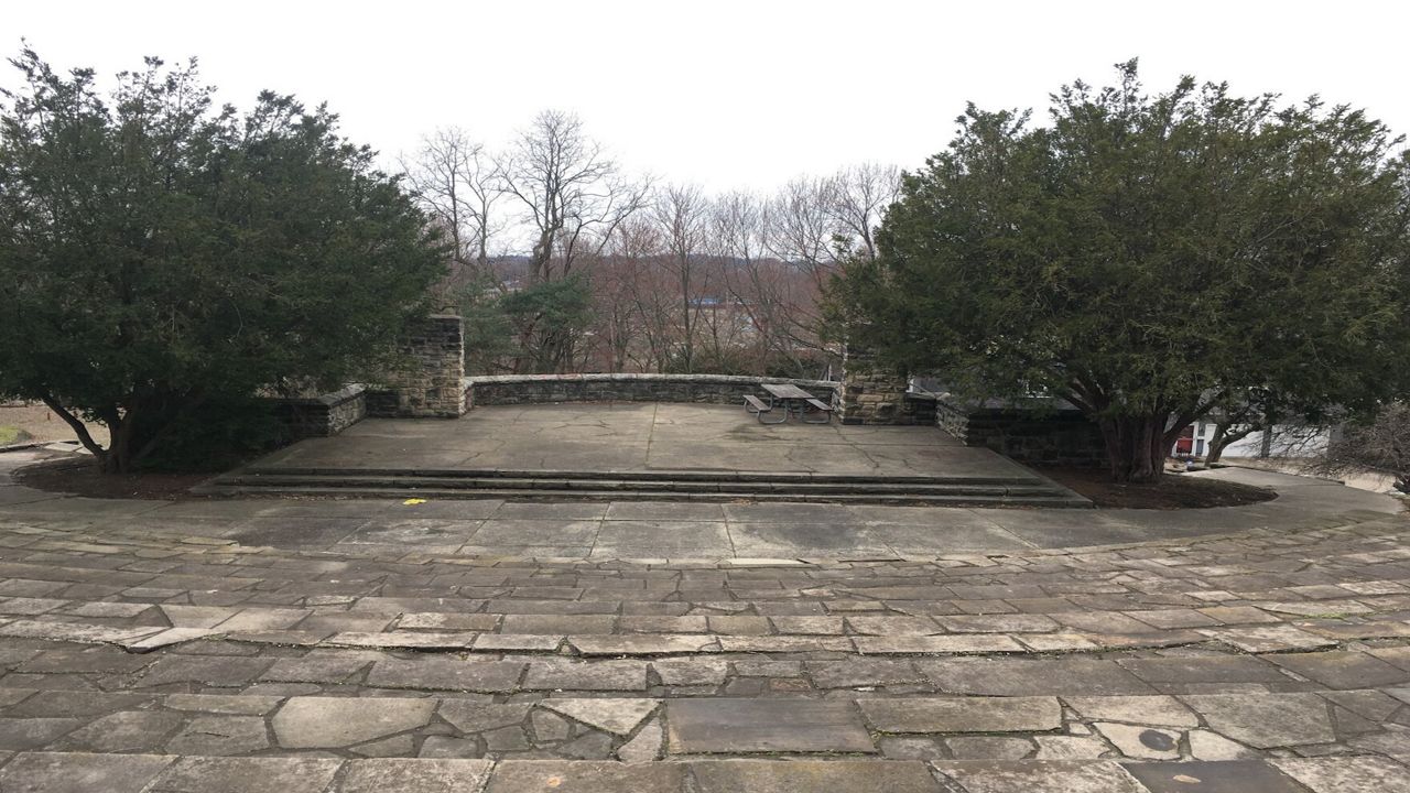 The amphitheater and green space at Chestnut Ridge Park were restored through the Akron Parks Challenge. (Photo courtesy of Bridget Ambrisco/Akron Parks Collaborative)