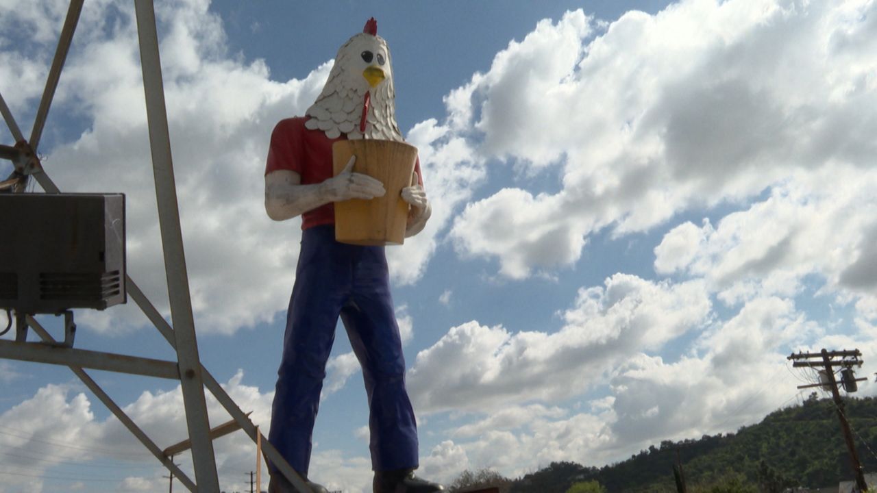 'Chicken Boy' Statue is Official Stop on Historic Route 66