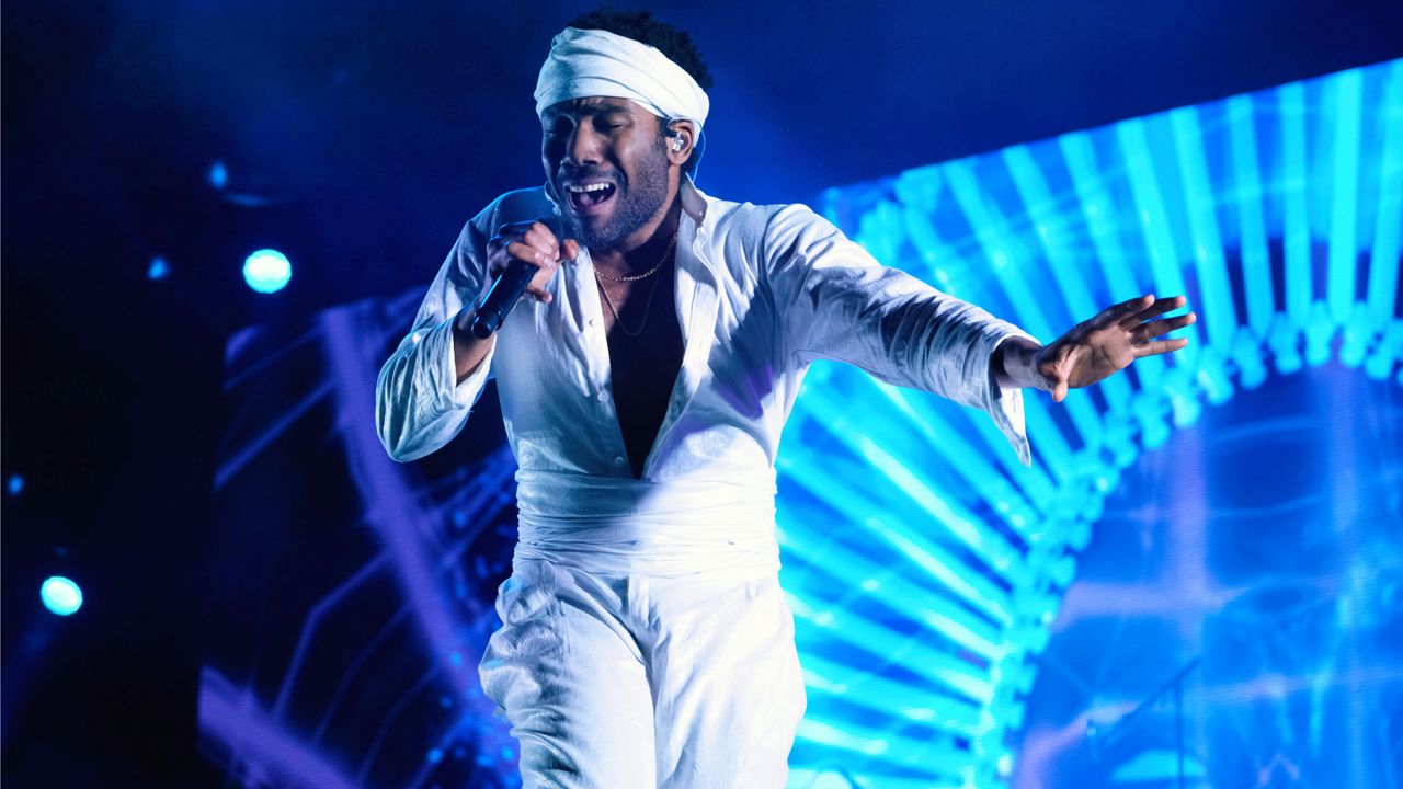 Donald Glover, who goes by the stage name Childish Gambino, performs at the Governors Ball Music Festival in New York on June 3, 2017.  (Photo by Charles Sykes/Invision/AP)