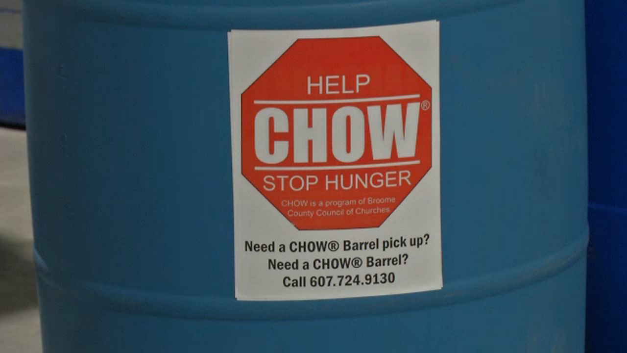 Chow preparing for food drive