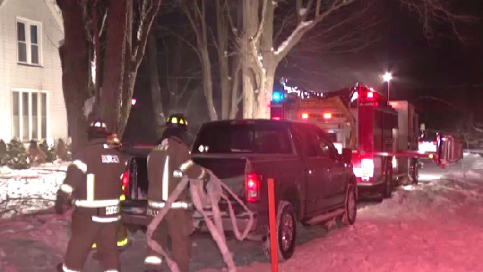 Firefighters battle flames, bitter temps at Churchville house fire
