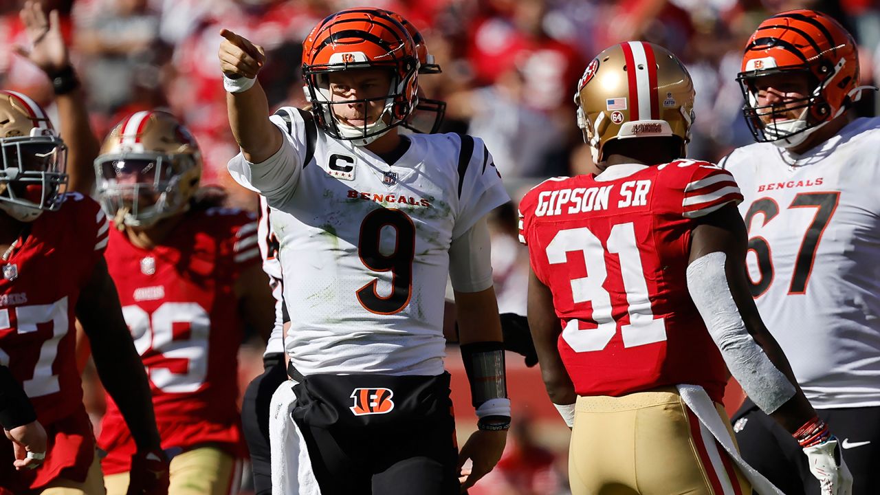 Cincinnati Bengals quarterback Jake Browning (6) throws against the Indianapolis Colts in the first half of an NFL football game in Cincinnati, Sunday, Dec. 10, 2023.