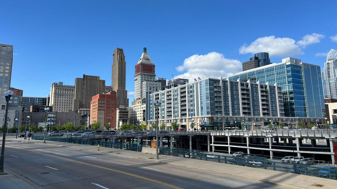 Downtown Cincinnati, Ohio on Wednesday, April 24, 2024. (Spectrum News 1/AJ Hymiller)