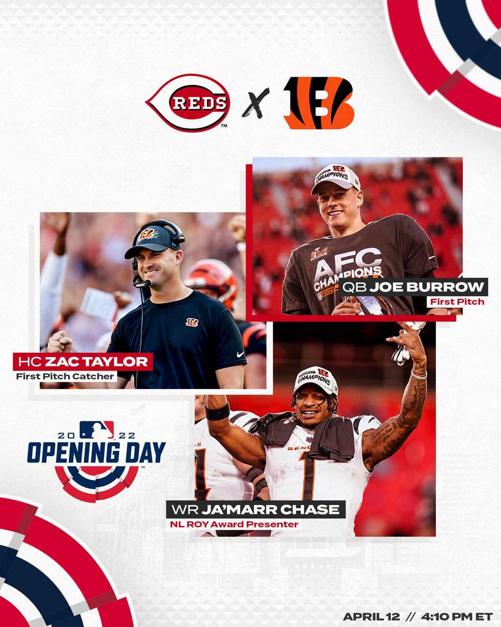 Bengals QB to throw first pitch for Reds Opening Day