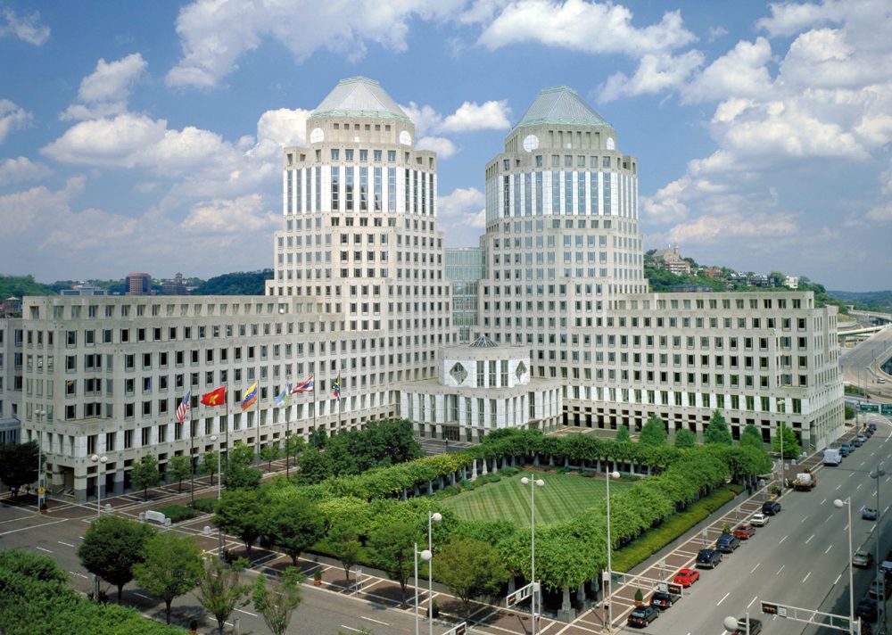 P&G headquarters in downtown Cincinnati. The company is a founding member of the Cincinnati 2030 District.