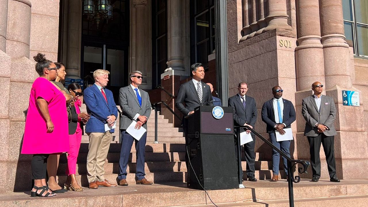 Mayor Aftab Pureval and city leaders outline steps to ensure City of Cincinnati employees have access to abortions, if they need one. (Photo courtesy of Aftab Pureval)