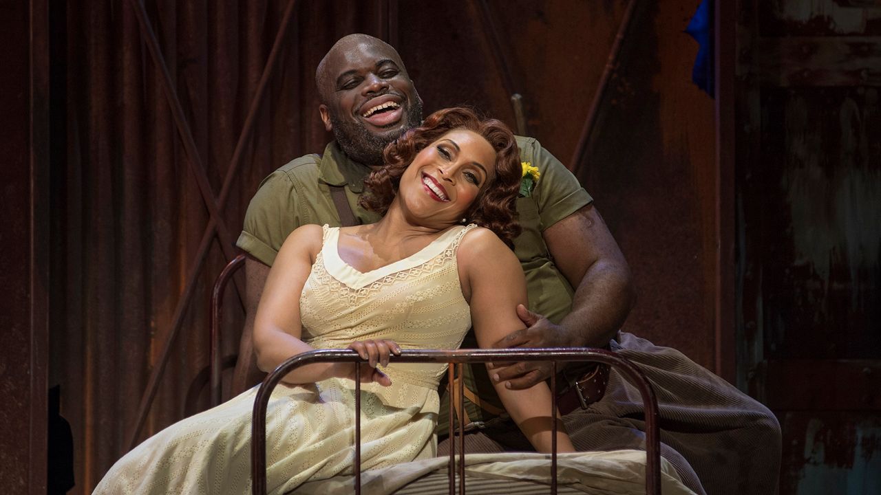 Morris Robinson as Porgy and Talise Trevigne as Bess in Cincinnati Opera’s 2019 production of The Gershwins’ "Porgy and Bess" (Provided: Cincinnati Opera/Philip Groshong)