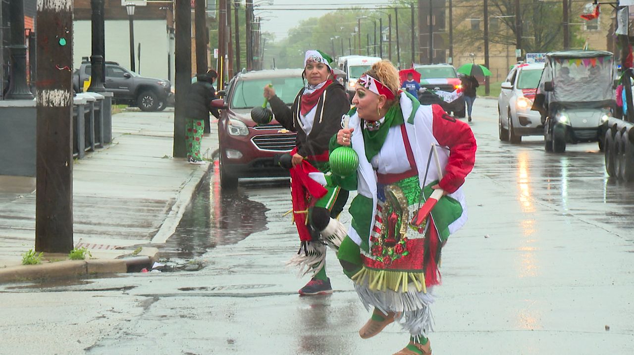Local group performs danza Azteca, or Aztec dance, which has its roots in pre-Hispanic tradition.