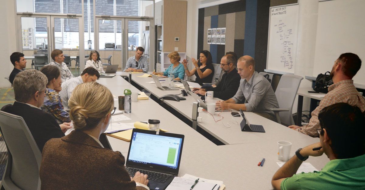 A working group meeting for Cincinnati's 2030 District (Provided: Green Umbrella)