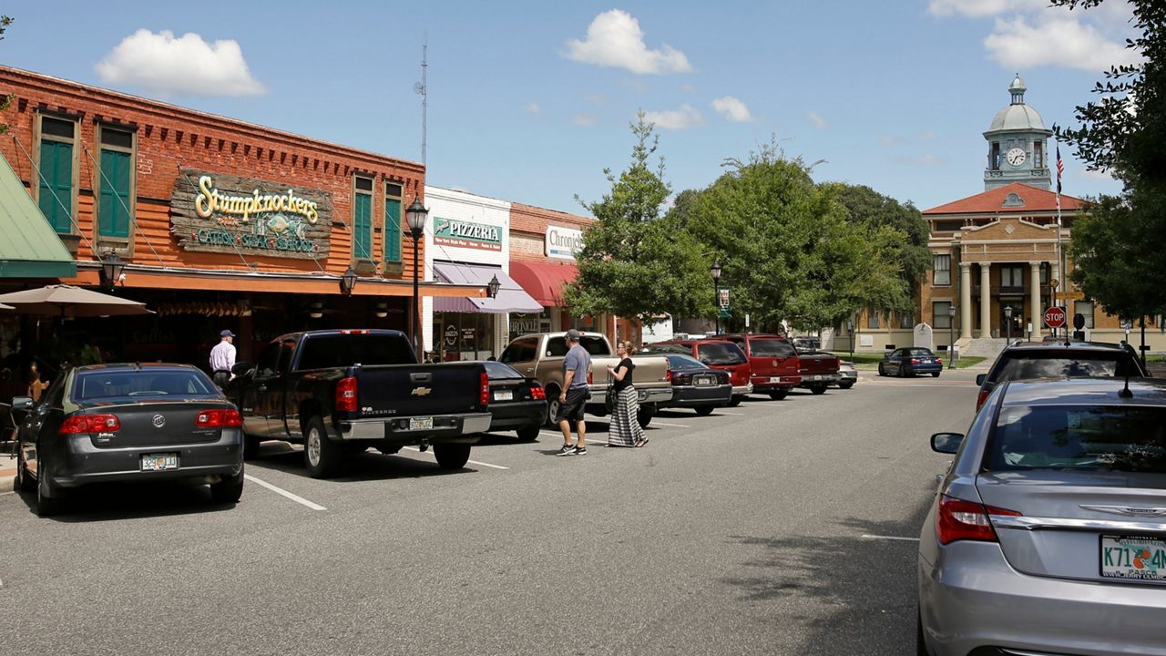 Downtown Inverness in Citrus County, Fla. (AP Photo/John Raoux)