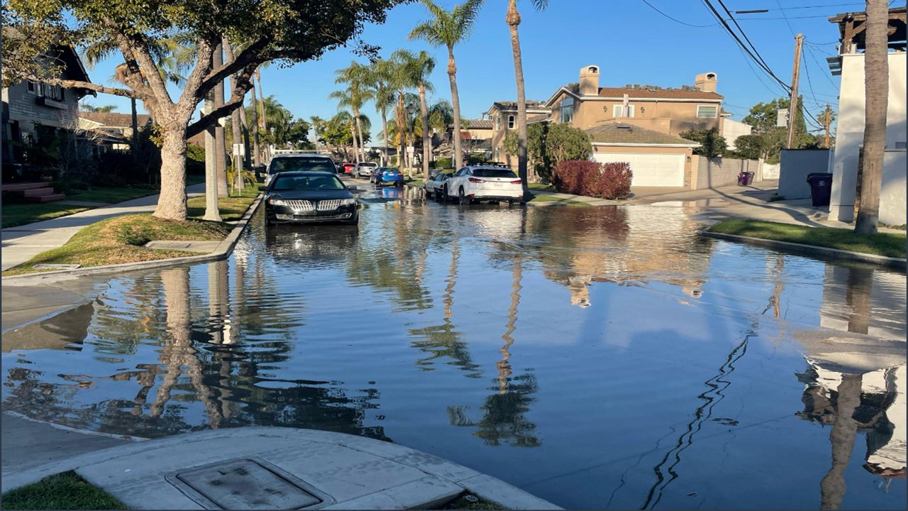 Claremont Ave in Long Beach (Courtesy: @ca_king_tide)s on Instagram