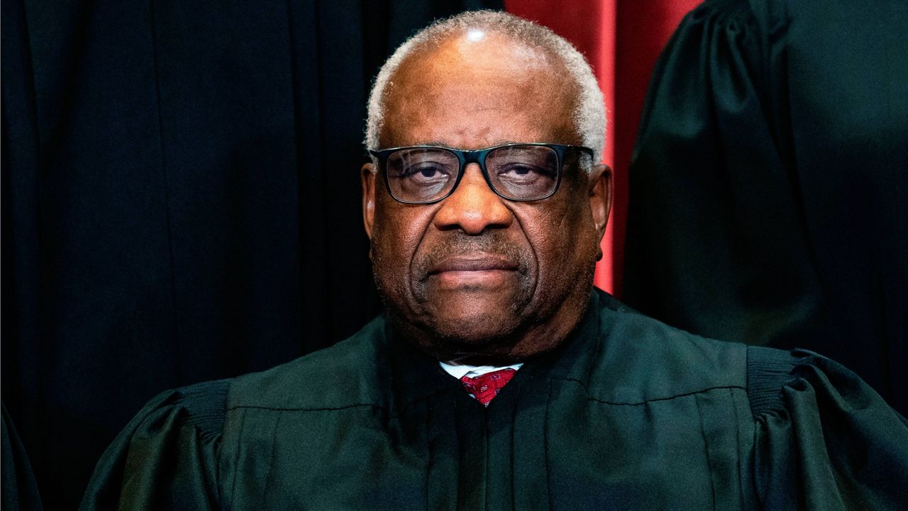 Associate Justice of the U.S. Supreme Court Clarence Thomas. (AP Photo, File)