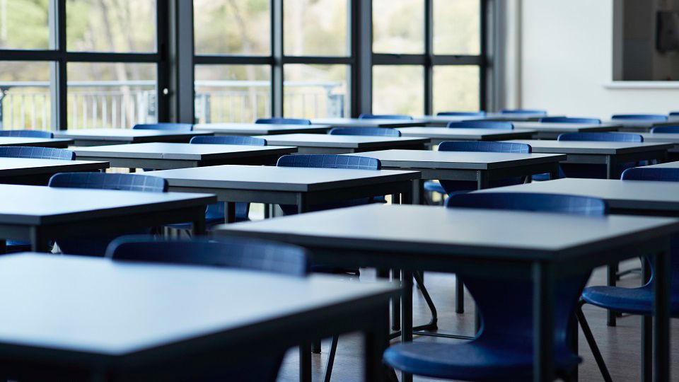 empty classroom