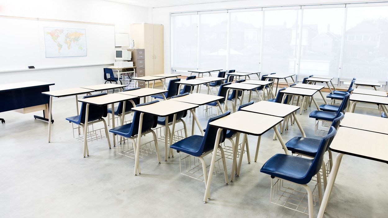 Photo of an empty Classroom