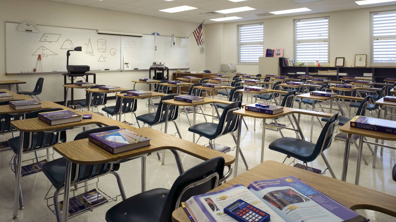 An empty classroom. (Spectrum News 1/File)