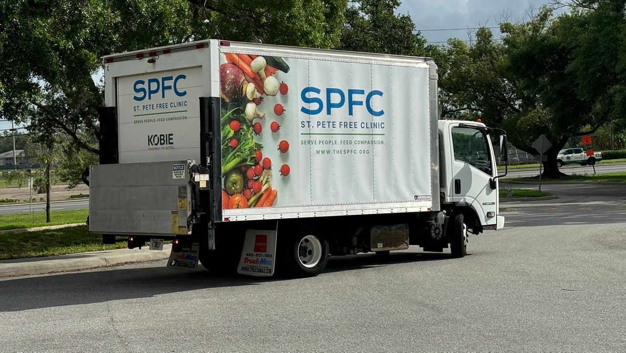 Community partners in Pinellas County prepare for a Community Hurricane Expo being held Saturday. (Spectrum News/Melissa Eichman)