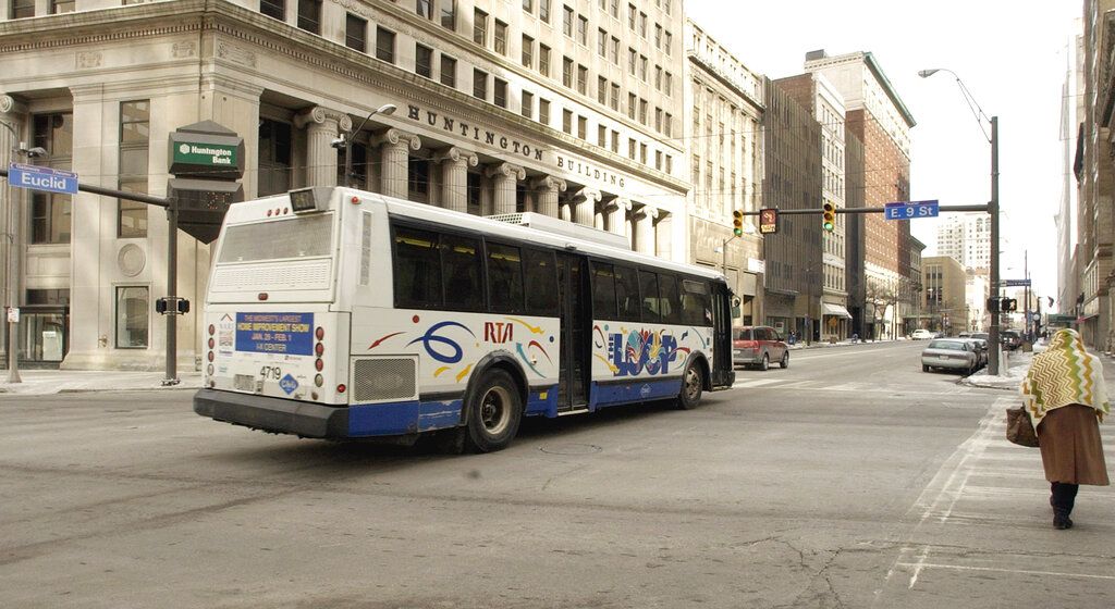 Cleveland RTA Bus.