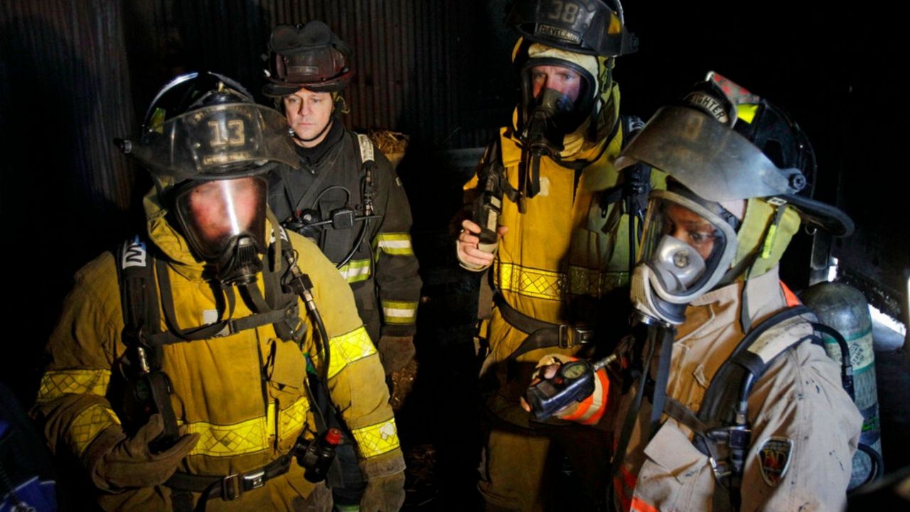 Cleveland firefighters undergo training. Photo/Associated Press