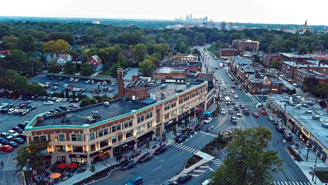 aerial view Cleveland Heights