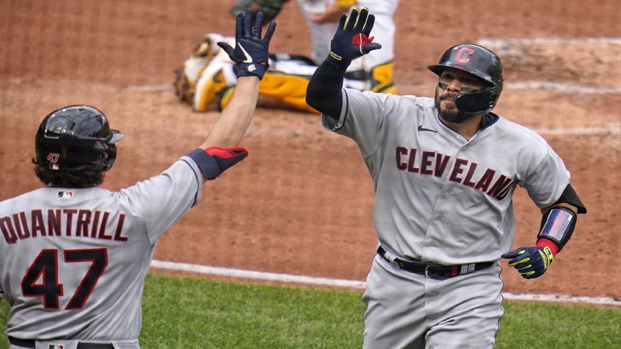 Indians' Jose Ramirez hits grand slam in first at-bat of return