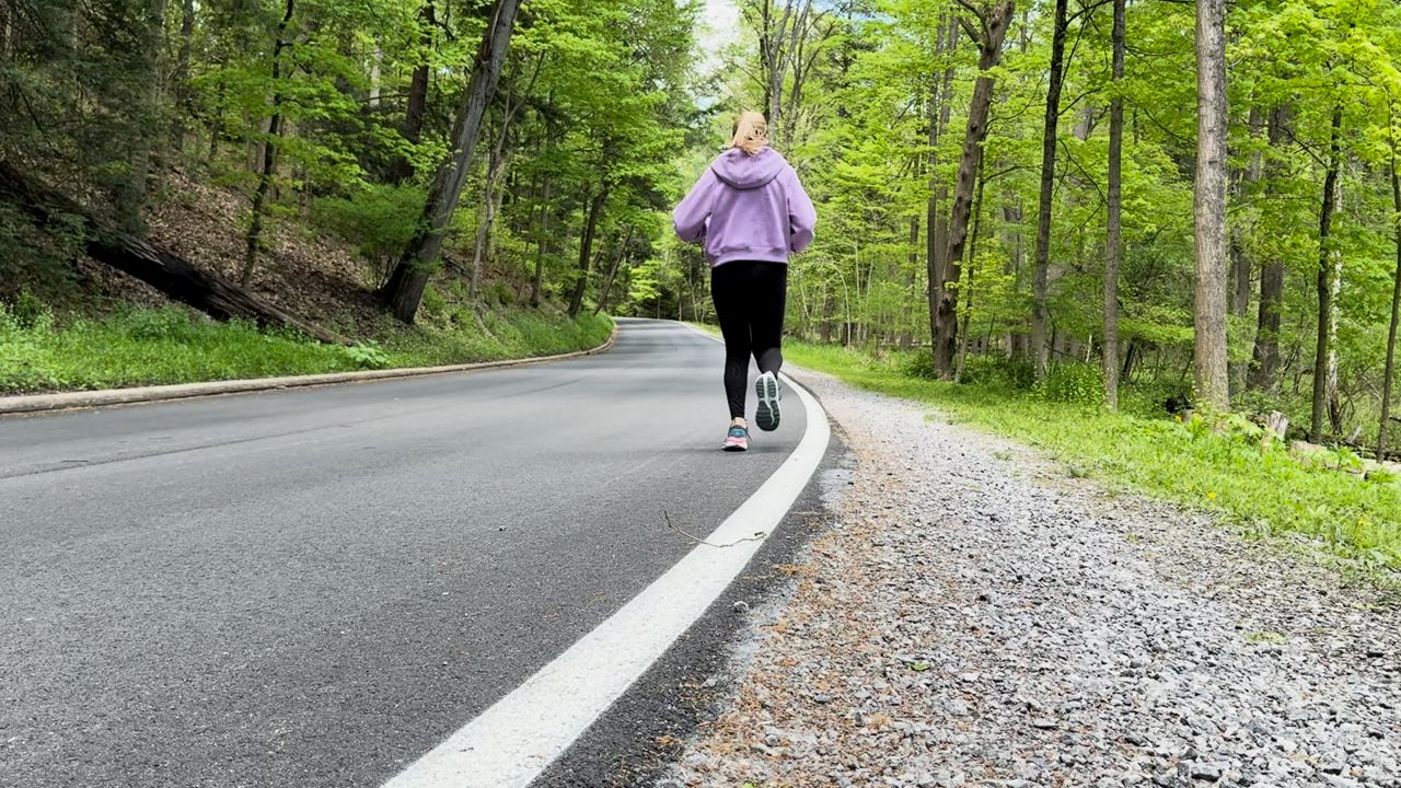 Dr. Nicole Ranttila training for her first full marathon (Katie Priefer)