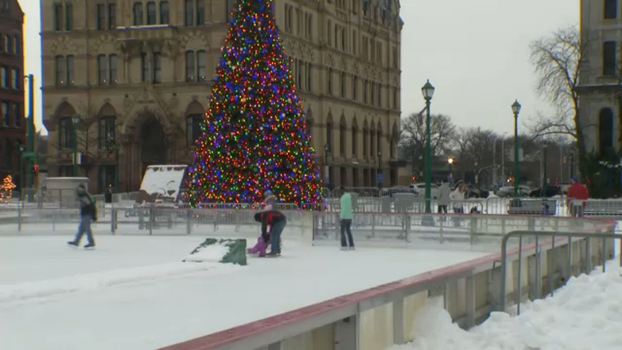 Clinton Square ice skating rink