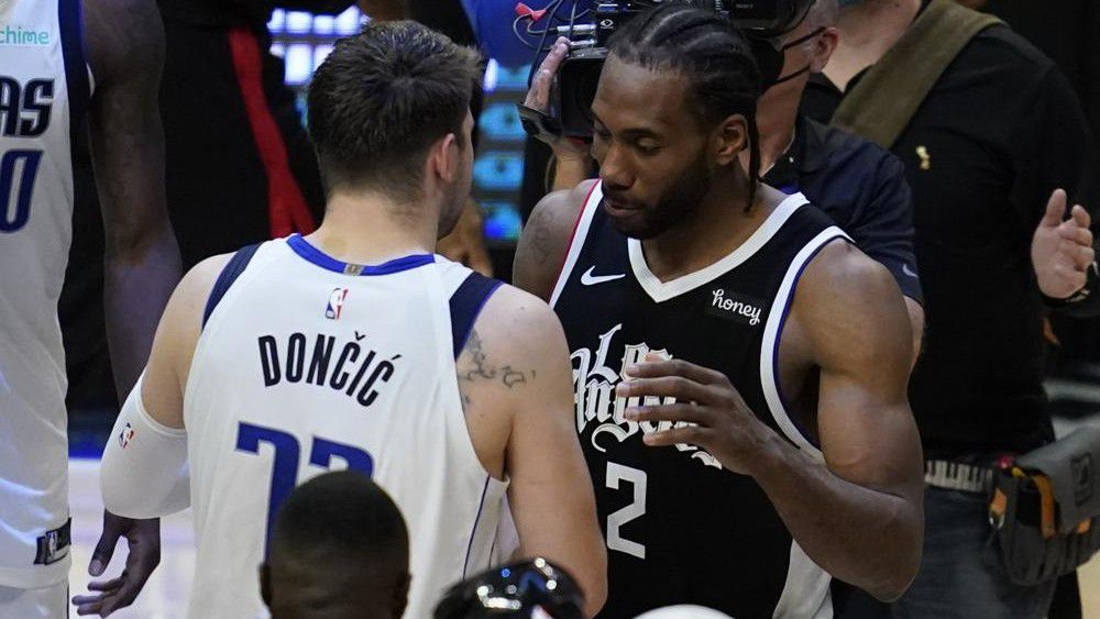 Leonard leads Clippers past Doncic, Mavs to reach 2nd round