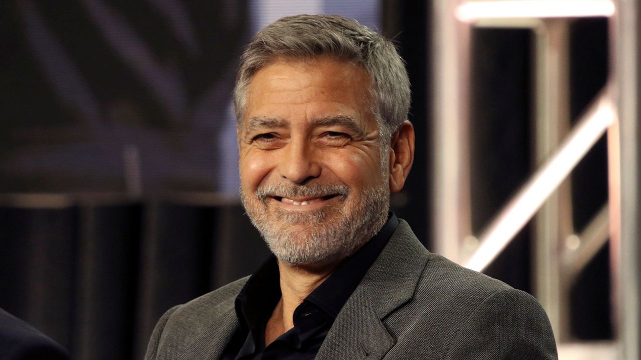 In this Feb. 11, 2019 file photo, George Clooney participates in the "Catch-22" panel during the Hulu presentation at the Television Critics Association Winter Press Tour at The Langham Huntington in Pasadena, Calif. (Photo by Willy Sanjuan/Invision/AP, File)