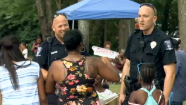 CMPD Officers Participate in National Night Out
