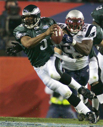 Did Philadelphia Eagles' Donovan McNabb throw up at Super Bowl