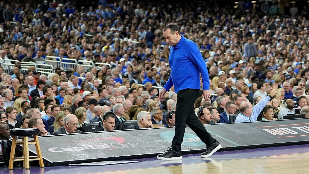 Krzyzewski K O d North Carolina takes out Duke 81 77