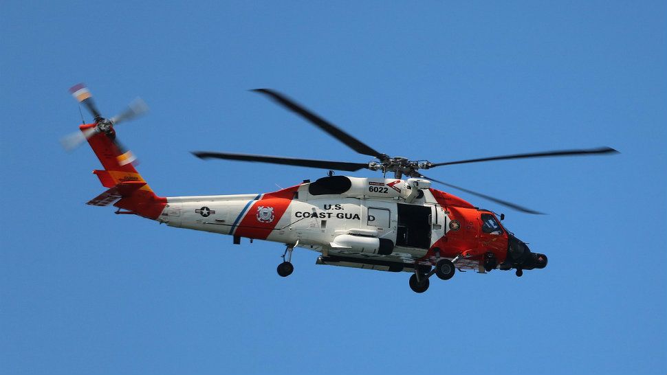 image of coast guard helicopter