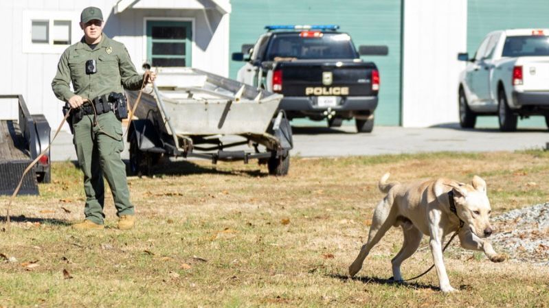 Kentucky Department of Fish and Wildlife Resources Conservation Officer Cody Berry and K-9 Gambit will serve Region 2 in southcentral Kentucky. (Rachel Cummings, Kentucky Department of Fish and Wildlife Resources)