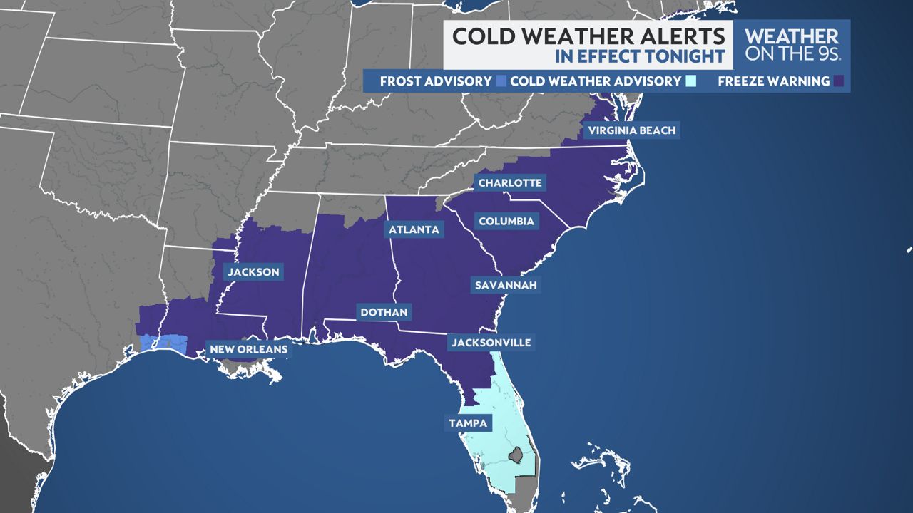 Cold weather moves in next week