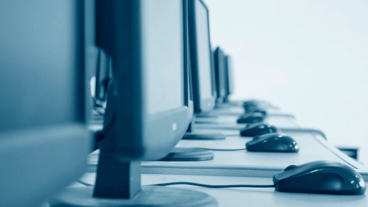 A row of computers. (Getty Images)