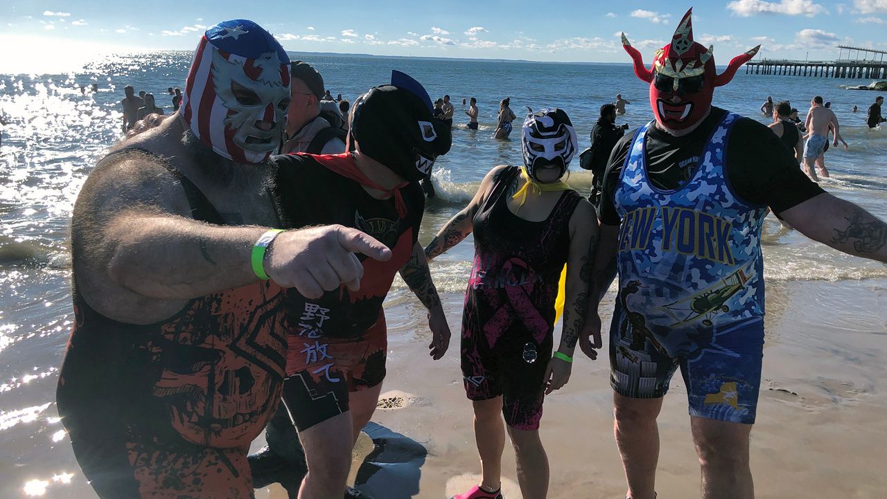 Polar Bear Plunge rings in new year in Coney Island