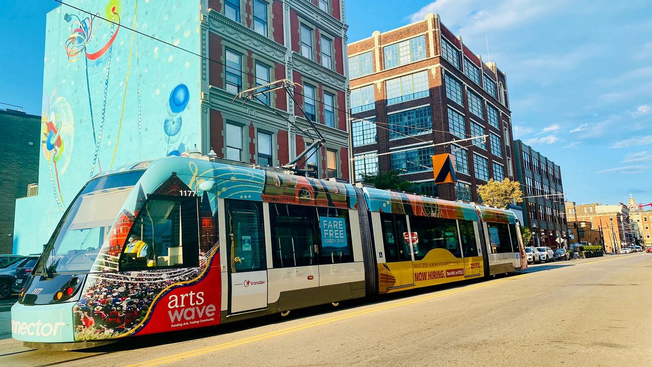 The Connector travels a 3.6-mile track between The Banks and Over-the-Rhine. (Casey Weldon/Spectrum News 1)