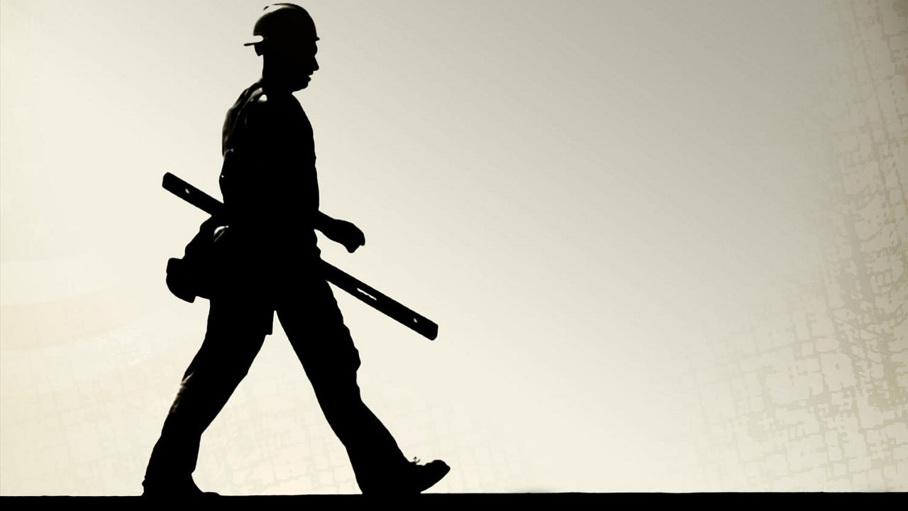 A worker at a construction site. (AP Photo)