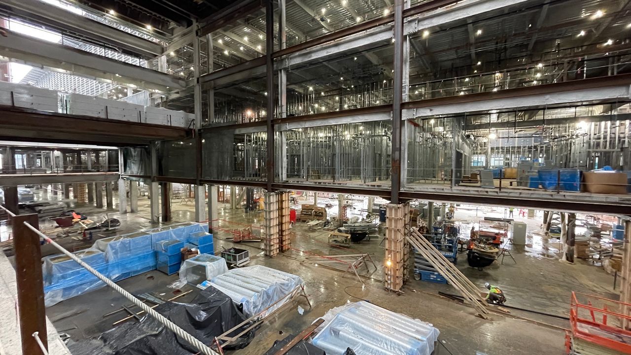 A look at the interior of the new Louisville VA medical center that’s set to be completed in spring 2026 (Spectrum News 1/Mason Brighton)