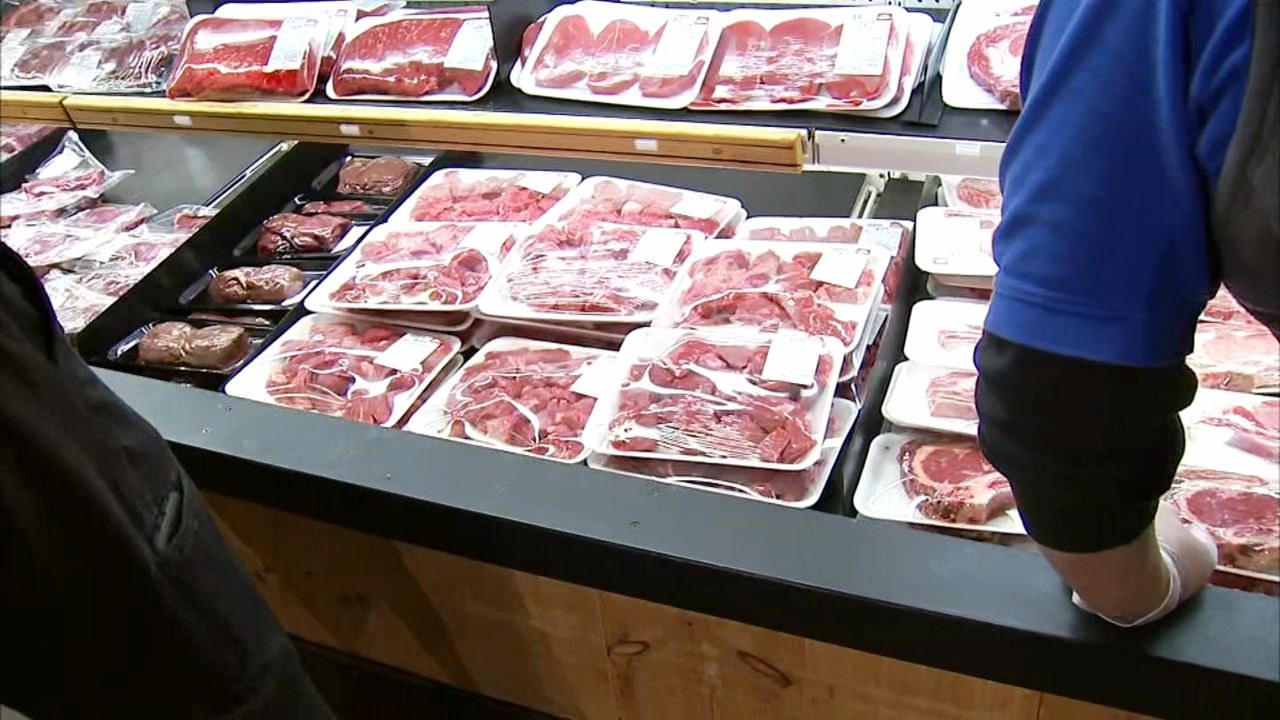 City Shoppers Stock Up Over Meat Shortage Concerns