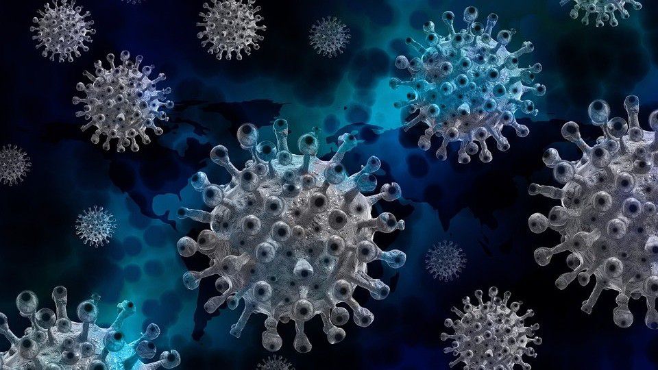 Graphic showing coronavirus (Pixabay)