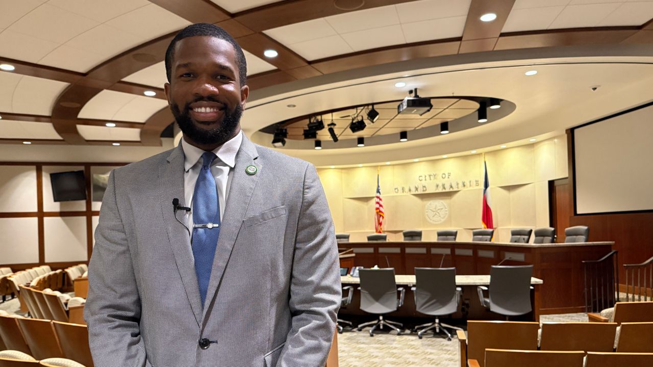 Junior Ezeonu, Grand Prairie City Council member. (Spectrum News 1/Blessing Iwuchuku)